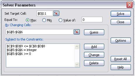 Memanfaatkan tool ‘Solver’ pada Microsoft Excel 2007 untuk menyelesaikan masalah Linear Programming ‘Product-Mix’